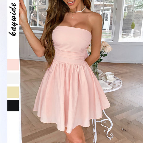Mingruan strapless dress for women