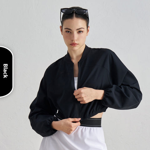 Lightweight & Breathable Workout jacket Waist-tight Design Outdoor