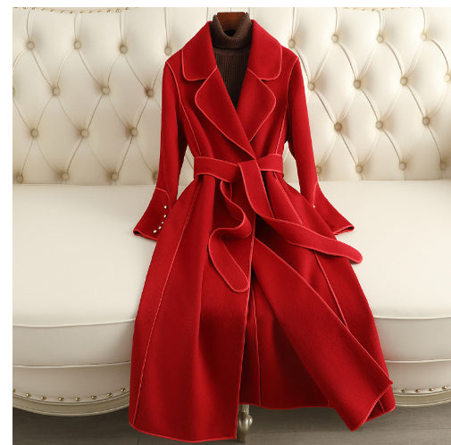 K-Pop Wool Coat Overcoat Women