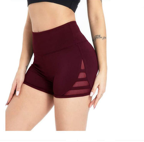 Woman Net Red Peach Hip Gym Shorts