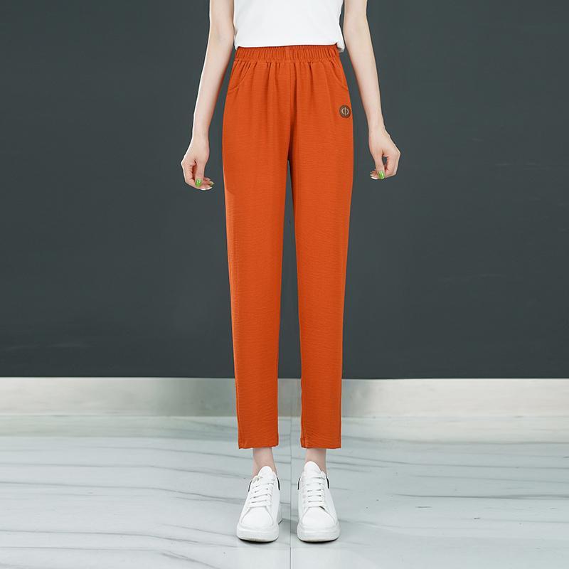 Women's Slim All-matching Straight Thin Cropped Pants