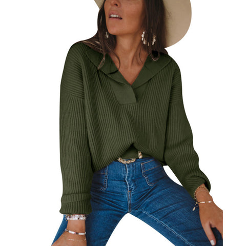 Women's Thickened Pullover Knit Tops