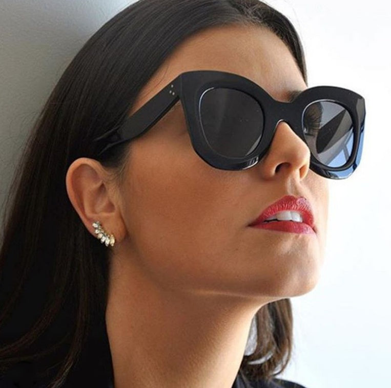 Cat Eye Brand Designer Vintage Gradient Shades