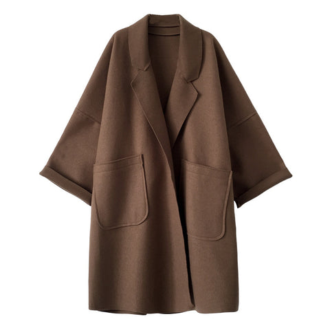 Chic Long Woolen Coat