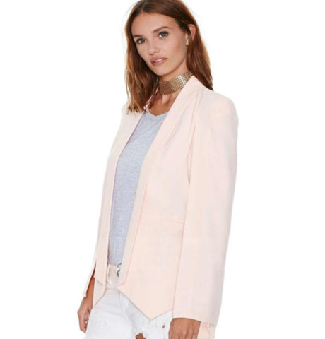 Long Sleeve Lapel Cape Poncho Office Jacket Cloak Blazer