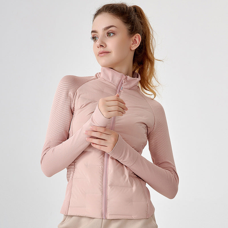 White Goose Yoga  & fitness lightweight down jacket