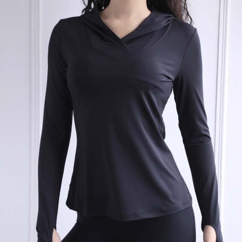 Long Sleeve Active Tops With Thumb Hole