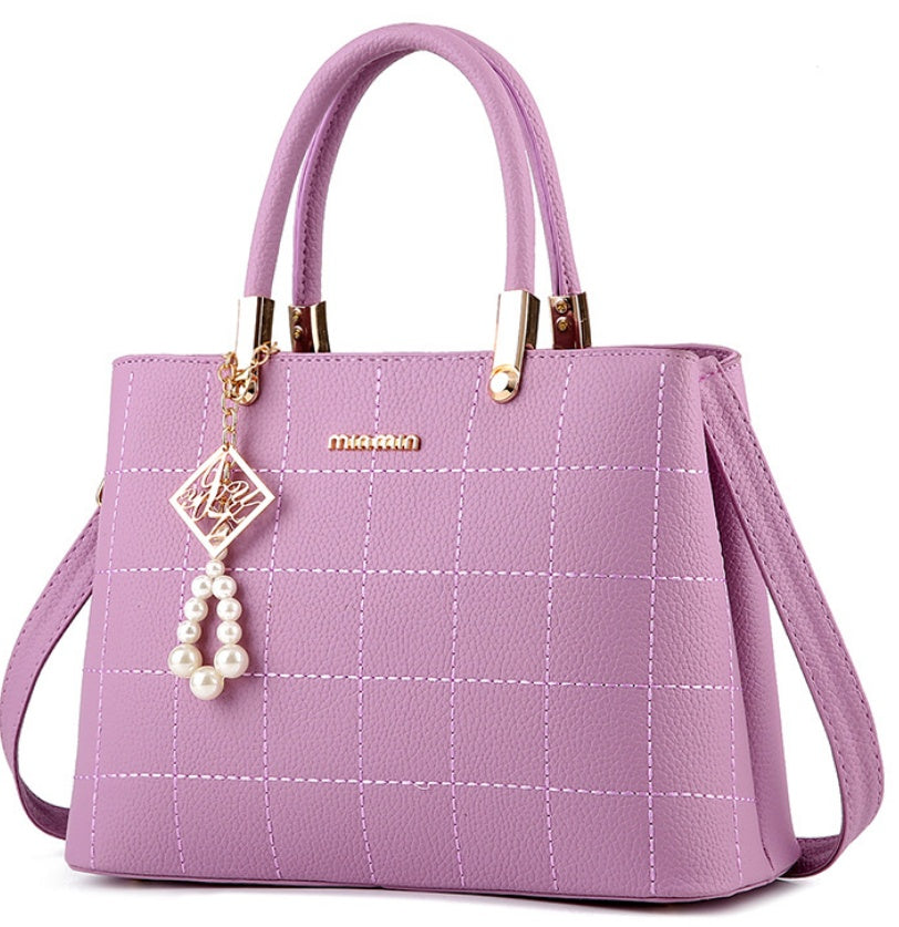 Designer Style Hair Ball Handbags with Strap