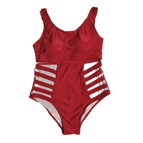 High-waisted Graffiti Swimsuit Bikini
