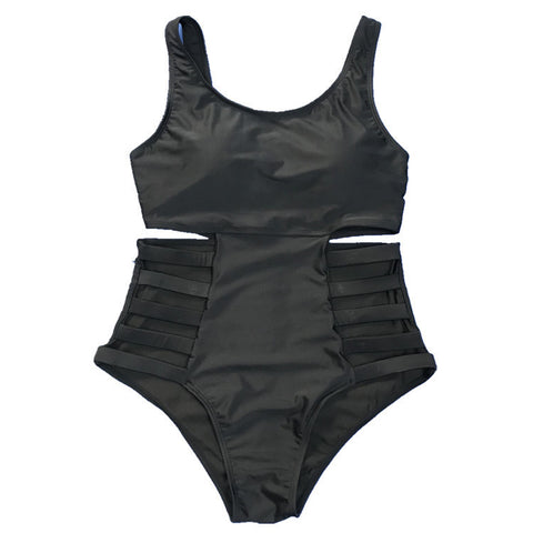 High-waisted Graffiti Swimsuit Bikini
