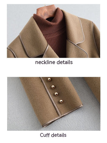 K-Pop Wool Coat Overcoat Women