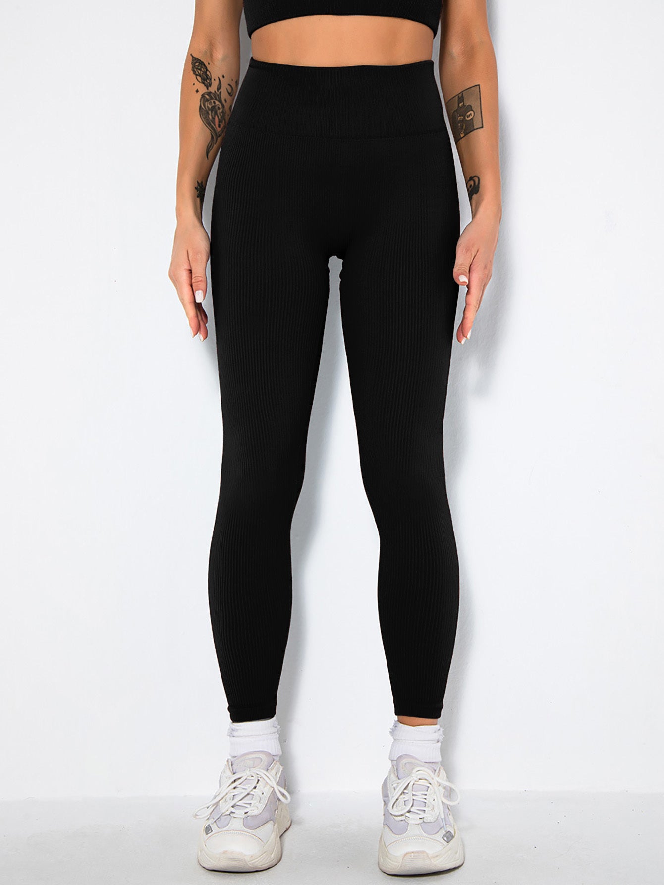 Seamless Yoga Outfits Shorts And Crop Top Matching Gym Athletic Clothing Set