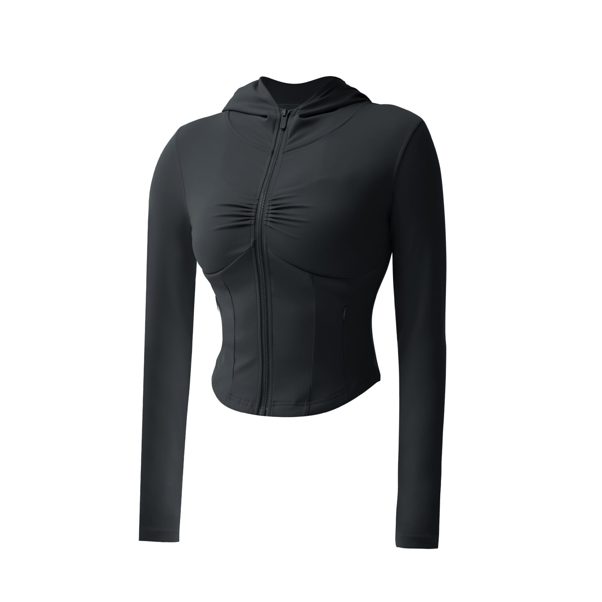 Spring And Autumn Women's Hooded Sports Jacket