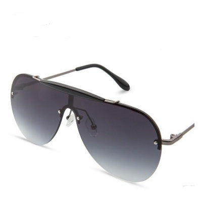 One-Piece Large Frame Aviator Sun Glasses