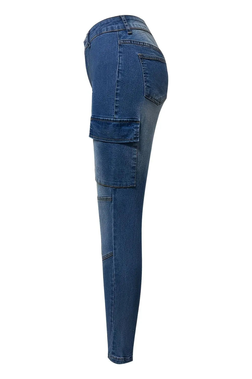 Skinny Jeans with Washed Front