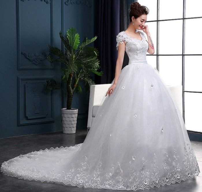 Long Tail Bridal Wedding Dress