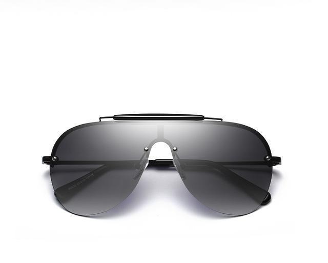 One-Piece Large Frame Aviator Sun Glasses