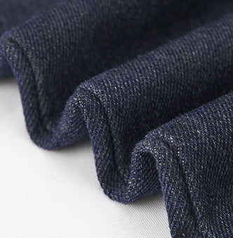 Pocketed Denim suspenders skirt