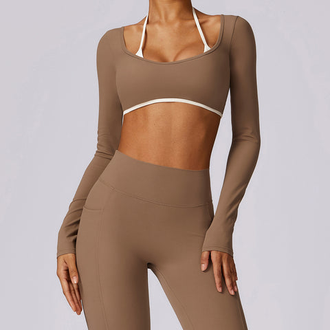 Quick-drying Beauty Back Long Sleeve Running & Exercise Tops