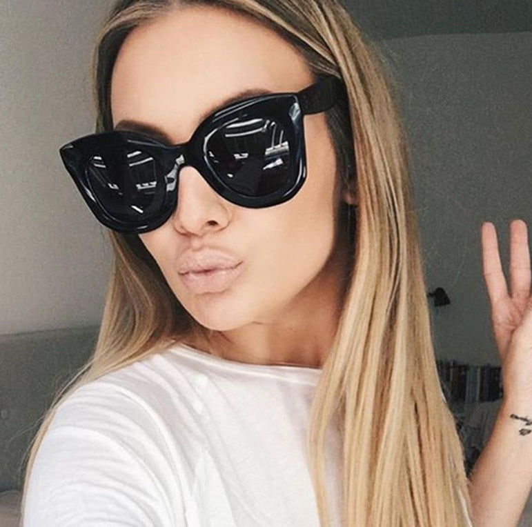 Cat Eye Brand Designer Vintage Gradient Shades