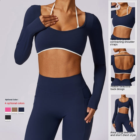 Quick-drying Beauty Back Long Sleeve Running & Exercise Tops