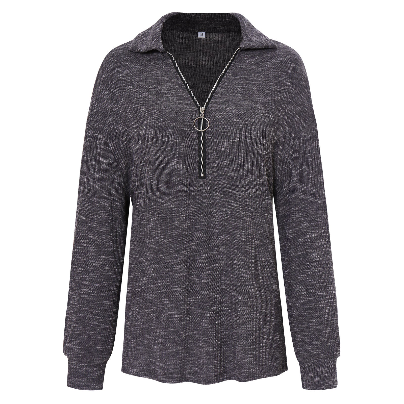 Women's Casual Lapel Pullover Knit Tops