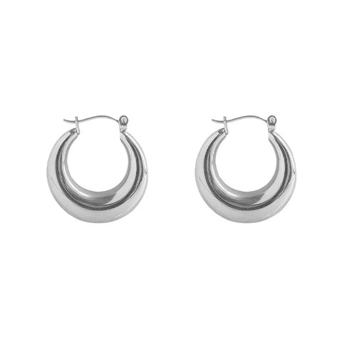 Gold-plated Silver Non-fading Hoop Earrings