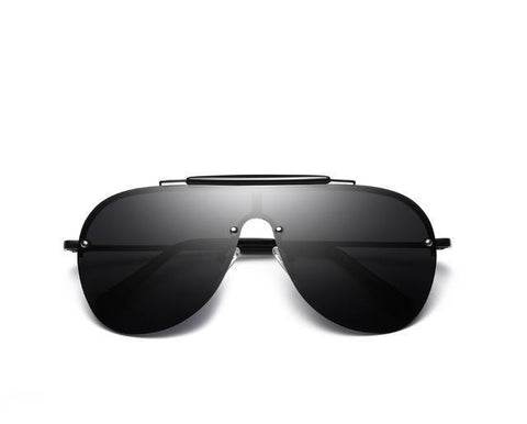One-Piece Large Frame Aviator Sun Glasses