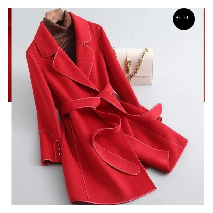 K-Pop Wool Coat Overcoat Women