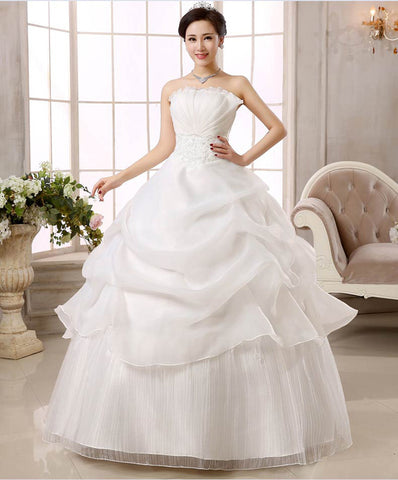 Spring Autumn Slim Lace Korean Wedding dress