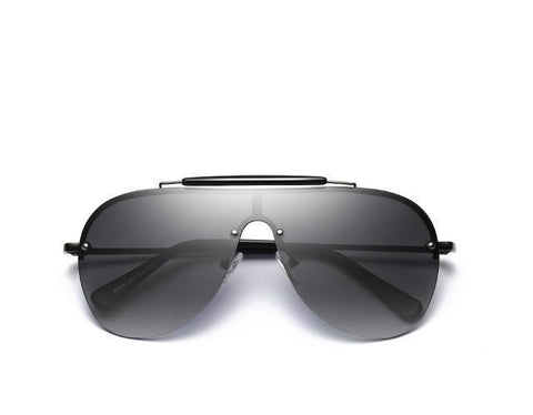 One-Piece Large Frame Aviator Sun Glasses