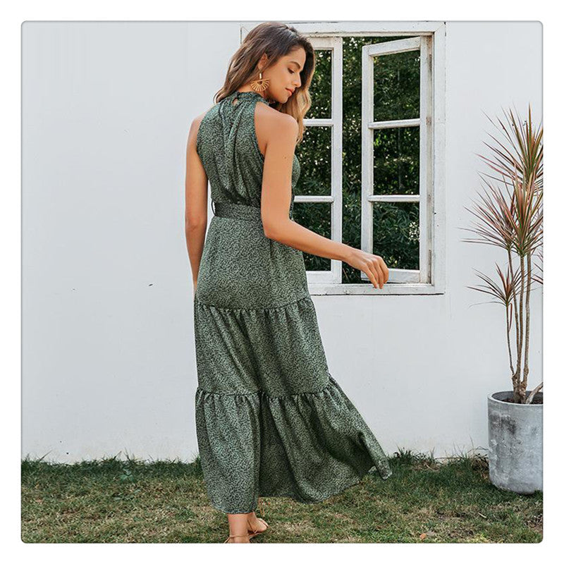 Printed midi dress