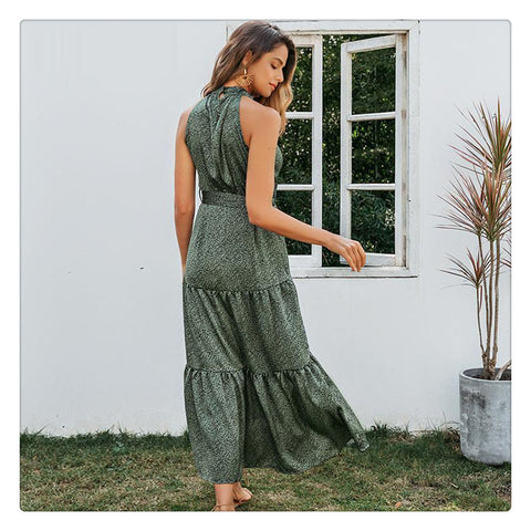 Printed midi dress