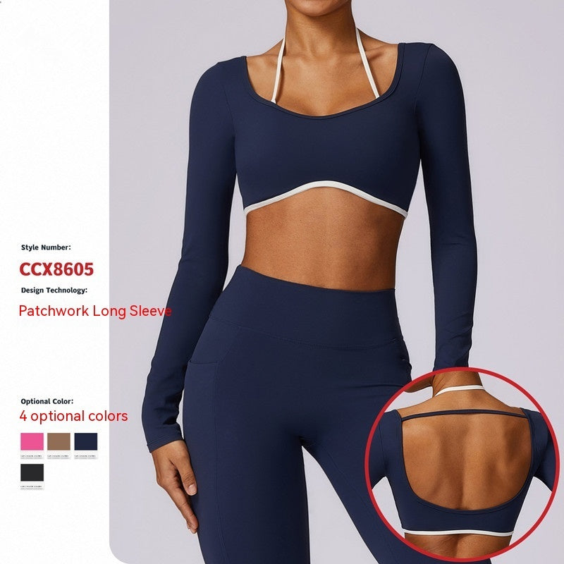 Quick-drying Beauty Back Long Sleeve Running & Exercise Tops