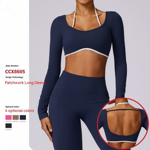 Quick-drying Beauty Back Long Sleeve Running & Exercise Tops