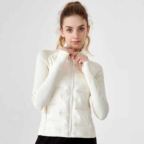White Goose Yoga  & fitness lightweight down jacket