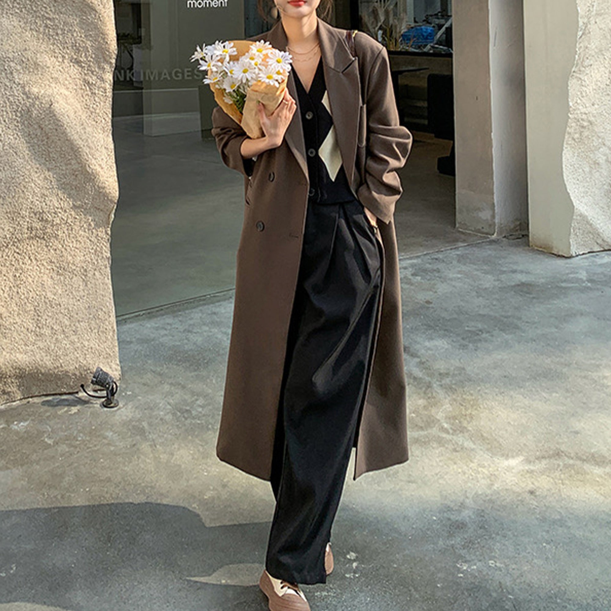 British Style Classic Long Trench Coat