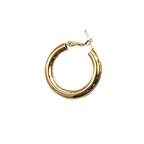 Simple European American Circle Earrings Alloy Glitter