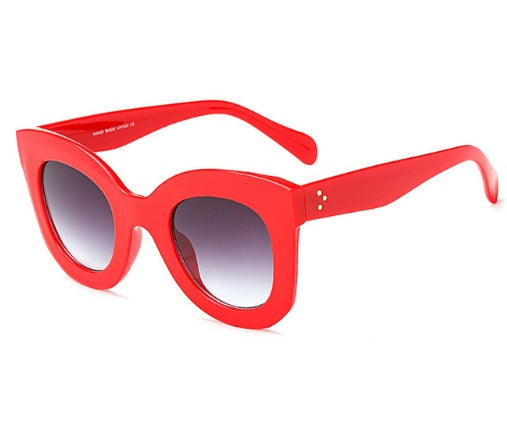 Cat Eye Brand Designer Vintage Gradient Shades