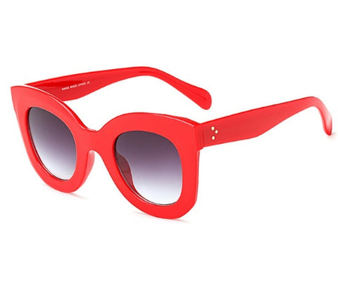 Cat Eye Brand Designer Vintage Gradient Shades