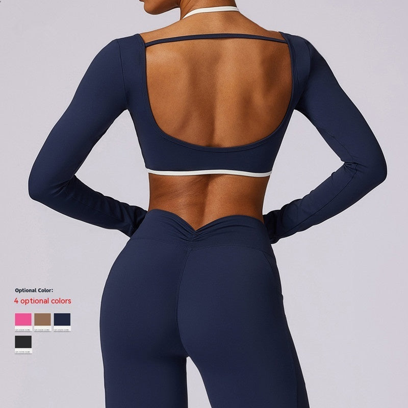 Quick-drying Beauty Back Long Sleeve Running & Exercise Tops