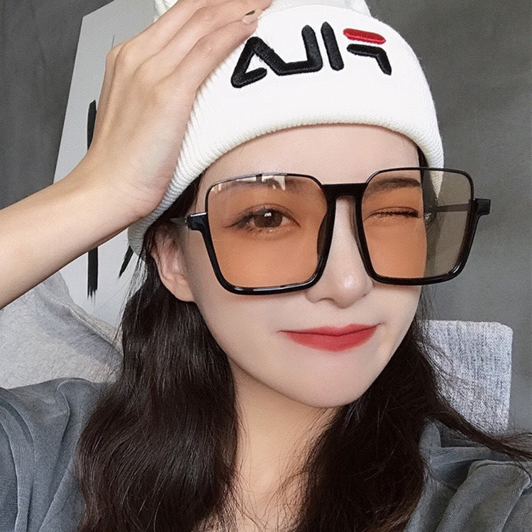 Net Red Retro Tinted Sunglasses