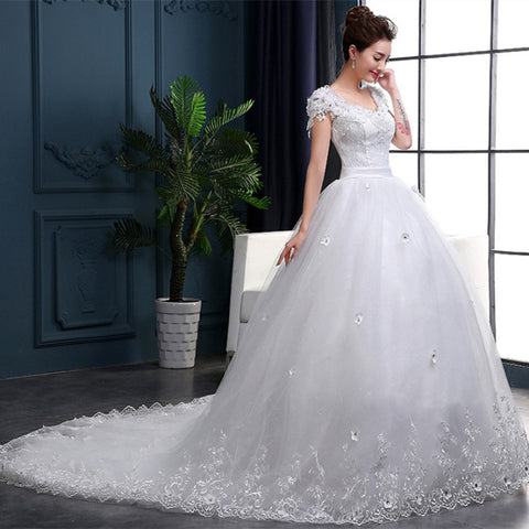 Long Tail Bridal Wedding Dress