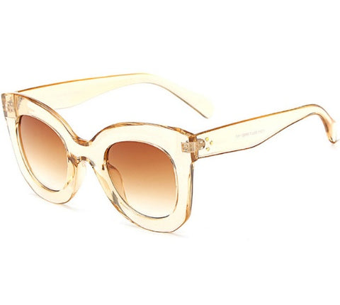 Cat Eye Brand Designer Vintage Gradient Shades