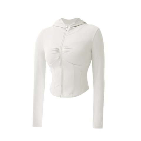 Spring And Autumn Women's Hooded Sports Jacket