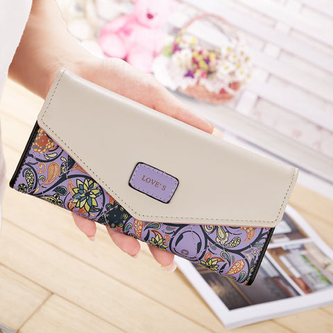 Pastoral small floral rhombic clutch