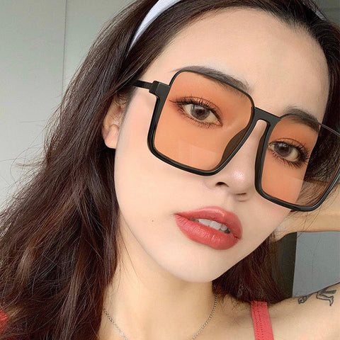 Net Red Retro Tinted Sunglasses