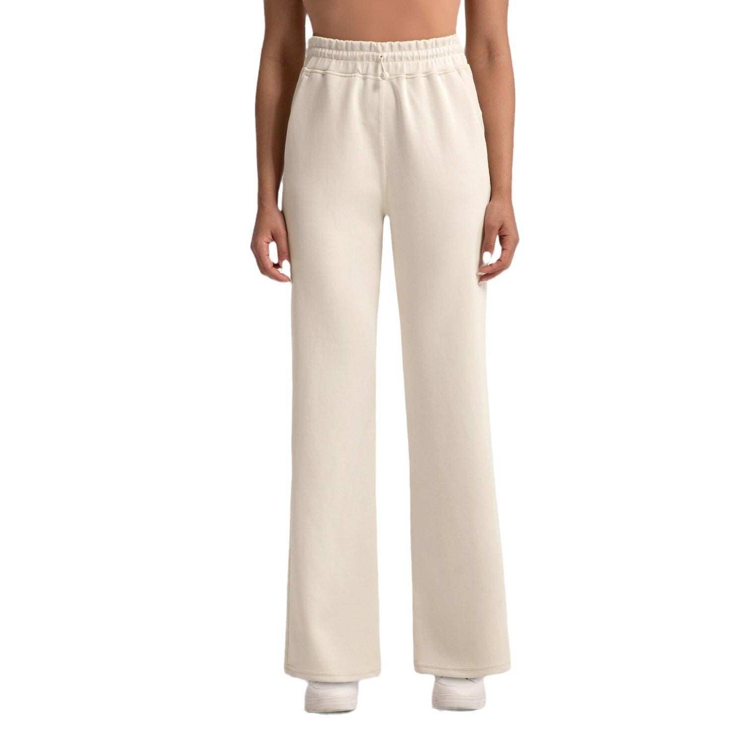 Sports Wide-leg Stone Washed Model Loose Straight Trouser