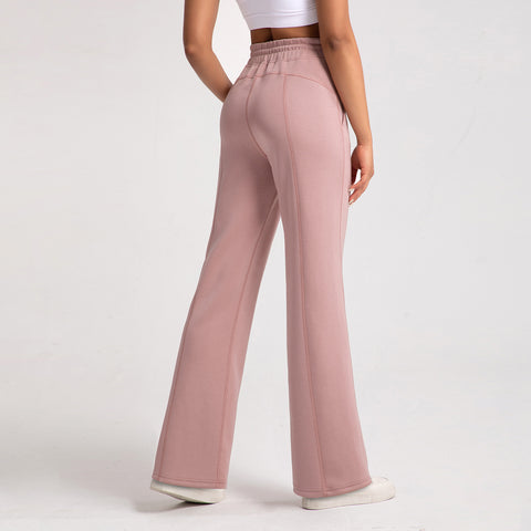 Sports Wide-leg Stone Washed Model Loose Straight Trouser