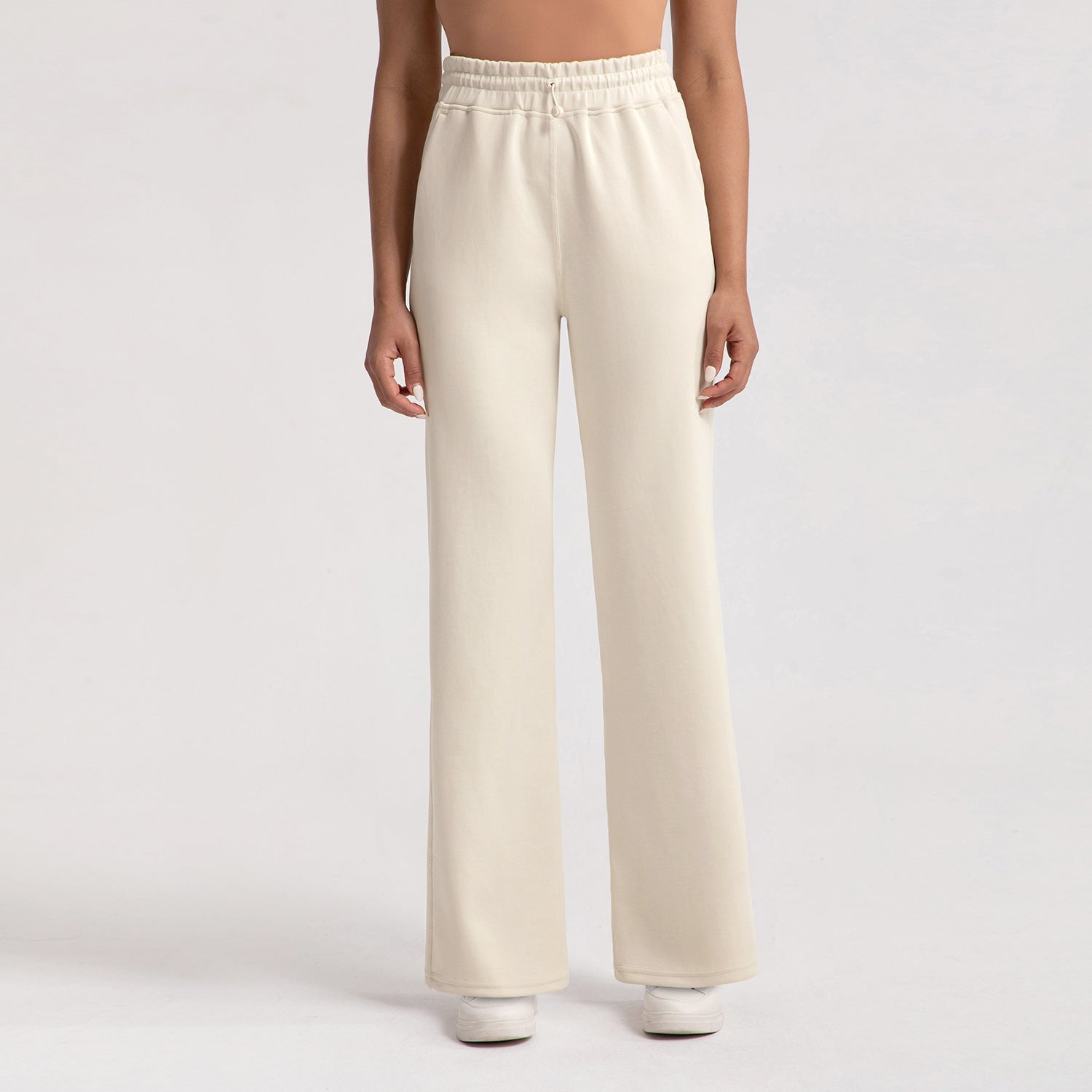 Sports Wide-leg Stone Washed Model Loose Straight Trouser
